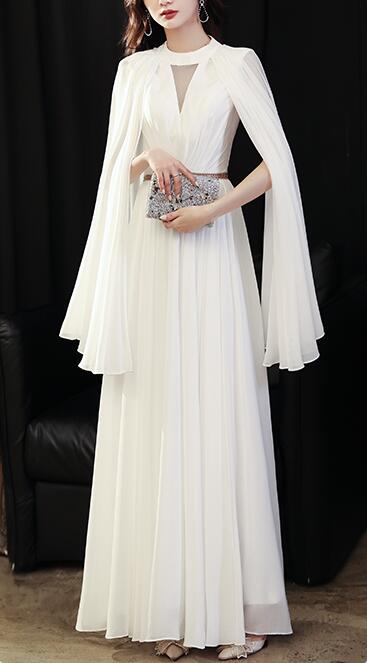 Evening dress 2023 new style banquet French light luxury niche design texture white dress