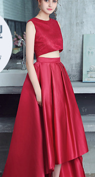 Spring 2022 new waistcoat front short rear long skirt 2 sets of dresses bridesmaid dress slim-fitting evening dress toasting dress