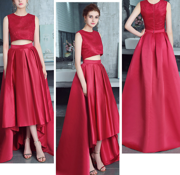 Spring 2022 new waistcoat front short rear long skirt 2 sets of dresses bridesmaid dress slim-fitting evening dress toasting dress