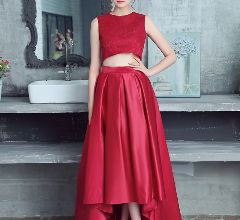 Spring 2022 new waistcoat front short rear long skirt 2 sets of dresses bridesmaid dress slim-fitting evening dress toasting dress