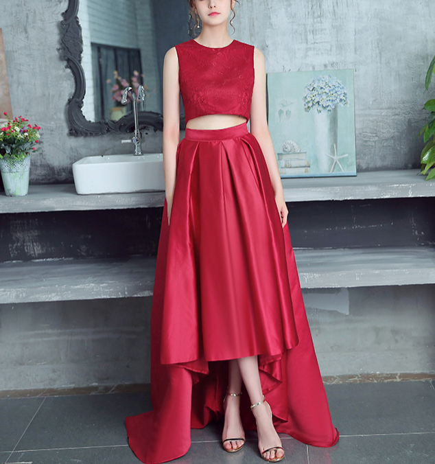 Spring 2022 new waistcoat front short rear long skirt 2 sets of dresses bridesmaid dress slim-fitting evening dress toasting dress