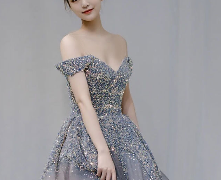 Mermaid~~European and American strapless sequins Palace fantasy princess pompous dress wedding dress