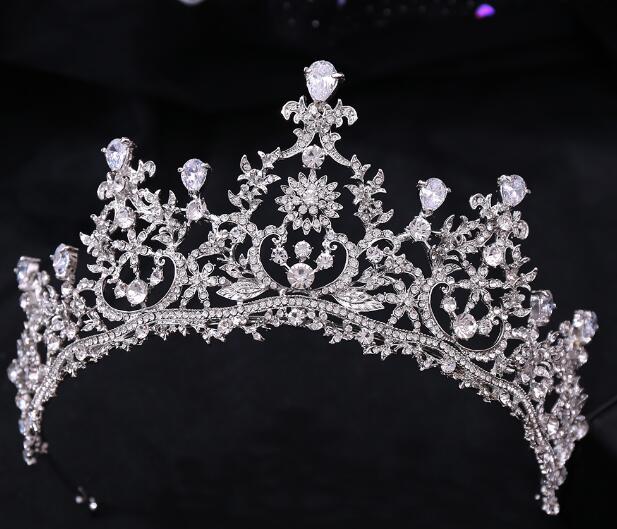 New bride AAA Zircon Crown wedding hair accessories wedding dress accessories