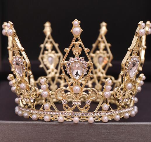 Princess crown tiara bridal headdress banquet show tiara hair accessories