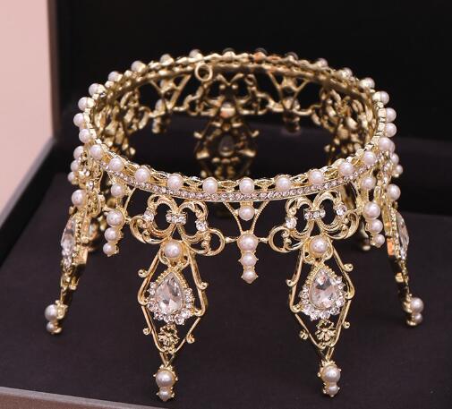 Princess crown tiara bridal headdress banquet show tiara hair accessories