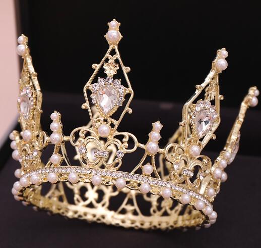 Princess crown tiara bridal headdress banquet show tiara hair accessories