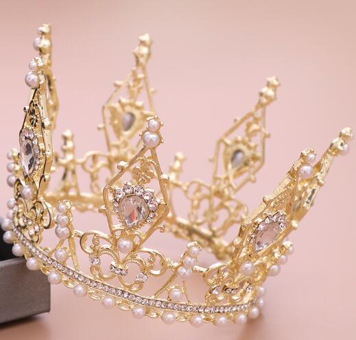 Princess crown tiara bridal headdress banquet show tiara hair accessories