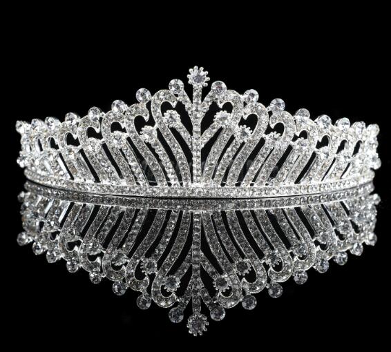 Crown New European and American retro luxury atmosphere princess crown headdress wedding dress hair decoration bride rhinestone crown