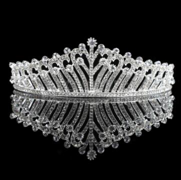 Crown New European and American retro luxury atmosphere princess crown headdress wedding dress hair decoration bride rhinestone crown