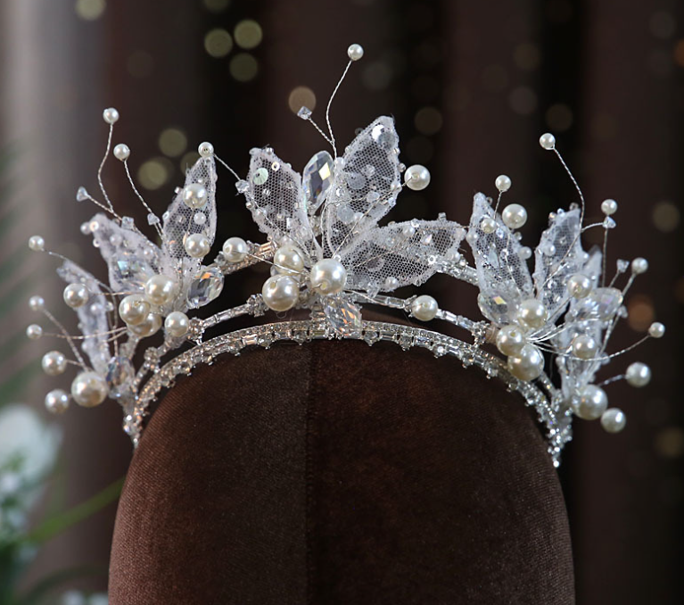 Crown Handmade crystal beaded luxury atmospheric crown tiara wedding banquet dress accessories