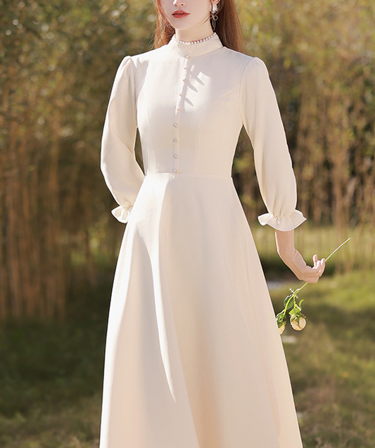 New spring long-sleeved Champagne wedding Sisterhood dress for 2022 Women can wear satin dresses