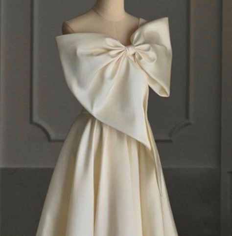 big bowket satin wedding dress evening luxury maxi off shoulder dress