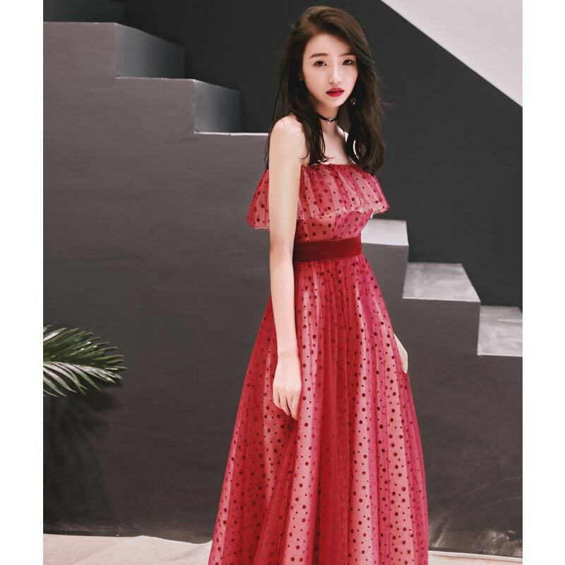 Off shoulder party dress dinner dress Banquet Evening Dress for Women 2022 New Black Long Socialite Temperament Birthday Gathering Party Host Dress