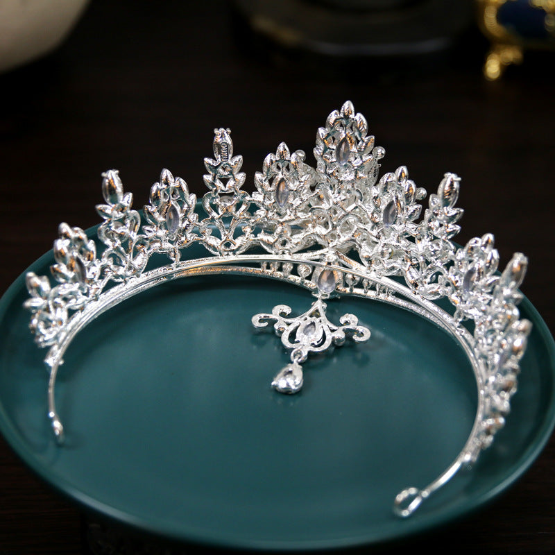 Crown Baroque Bridal Crown Headdress Luxury Peacock Birthday Crown Retro H8809